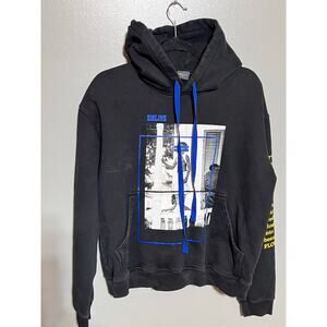 EMline LA Hoodie Black Size Small Imagines on front verbiage‎ on arm and back
